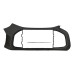 Moldura Porta Treco Gm Prisma 1.0 2012-2019 Cinza