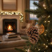 Pinha Natural Enfeite Decoração Arvore Natal Marrom-escuro Marron