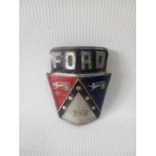Emblema Capô Ford Custon Tudor Sedan Flathead 1948 A 1951 Preto