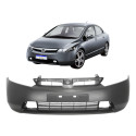 Parachoque Honda New Civic 2006 2007 2008 Com Ressalto Novo Preto