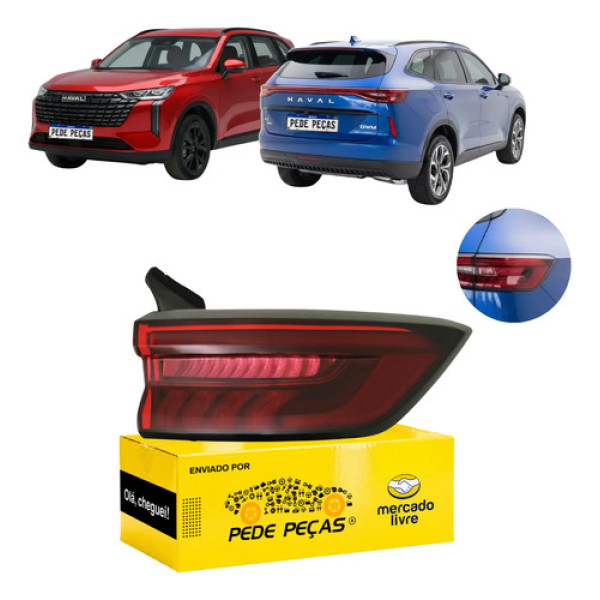 Lanterna Sinaleira Gwm Haval H6 2023 2024 2025 Hev Phev Ld Direito/passageiro Vermelho