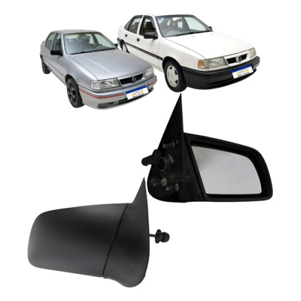 Retrovisor Chevrolet Vectra 1990 A 1995 Preto Texturizado 