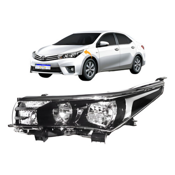 Farol Toyota Corolla 2015 2016 2017 Dianteiro Novo L.e Esquerdo