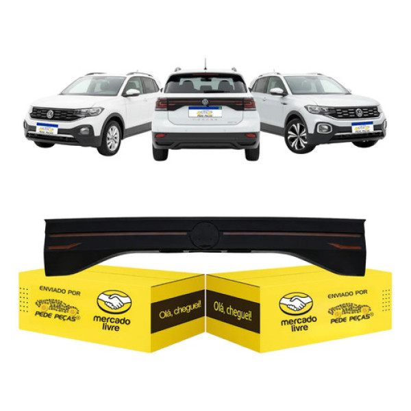 Lanterna Sinaleira Central Vw T-cross 2019 20 21 22 23 2024 Ambos Lados Fumê