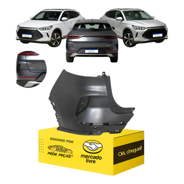 Parachoque Traseiro Superior Byd Song Plus 2023 2024 2025 Le