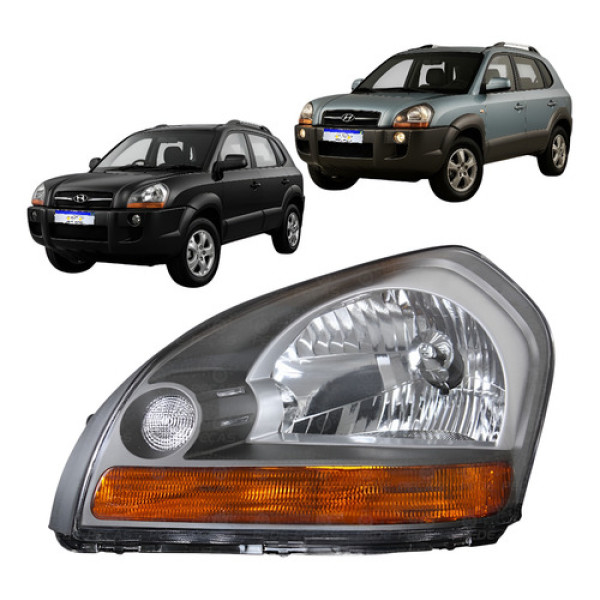 Farol Tucson 2009 A 2017 M/cinza Pisca Ambar Le Esquerdo/motorista