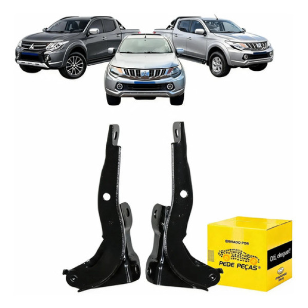 Par Dobradiça Capo Mitsubishi L200 Triton 2017 18 19 A 2023