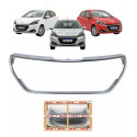 Friso Moldura Grade Peugeot 208 2017 2018 2019 Cromado Cromado