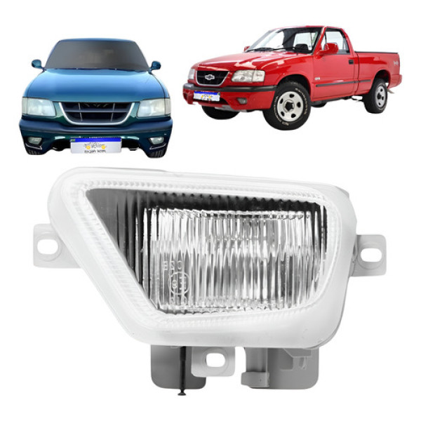 Farol De Milha Chevrolet S10 Blazer 1999 2000 Esquerdo Transparente Esquerdo