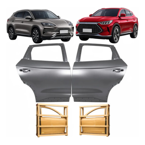 Par Porta Traseira Byd Song Plus Premium 2023 24 25 26 2027 Traseira Ambos Lados Cinza Para Pintura