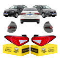 Par Lanterna Sinaleira Fiat Cronos 2018 A 2026 C/led Cristal Ambos Lados Vermelho