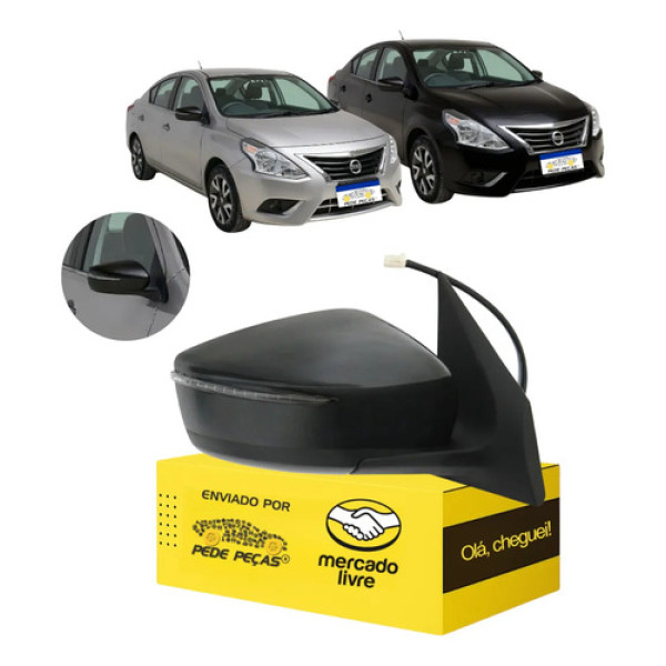 Retrovisor Direito Nissan Versa 2015 2016 Elétrico C/pisca