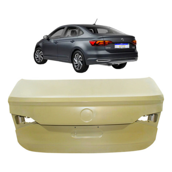 Tampa Traseira Volkswagen Virtus 2018 2019 2020 2021 A 2024 Cinza