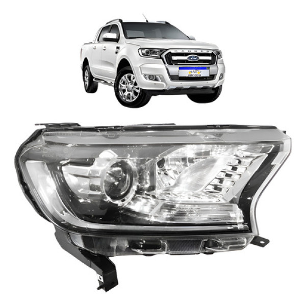 Farol Ford Ranger 2017 2018 2019 2020 2021 2022 2023 Novo Ld Direito/passageiro
