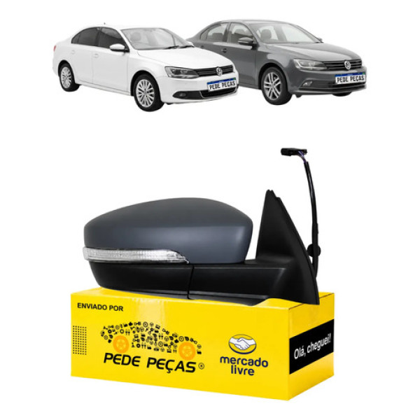 Retrovisor Vw Jetta 2011 12 13 14 A 2018 Elétrico C/pisca Ld