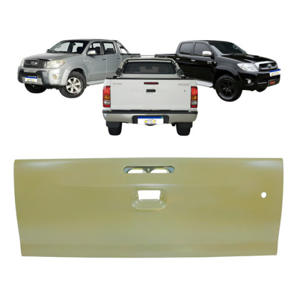Tampa Traseira Toyota Hilux C/f Chave 2009 2010 2011 Cinza