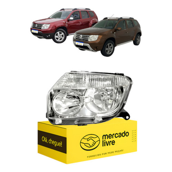 Farol Esquerdo Duster 2012 2013 2014 2015 Novo Esquerdo/motorista