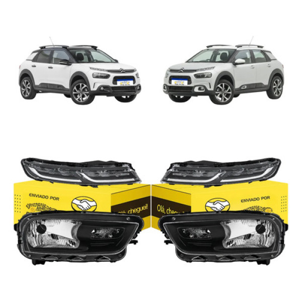Kit Farol Superior Inferior C4 Cactus 2019 20 21 A 2024 Ambos Lados