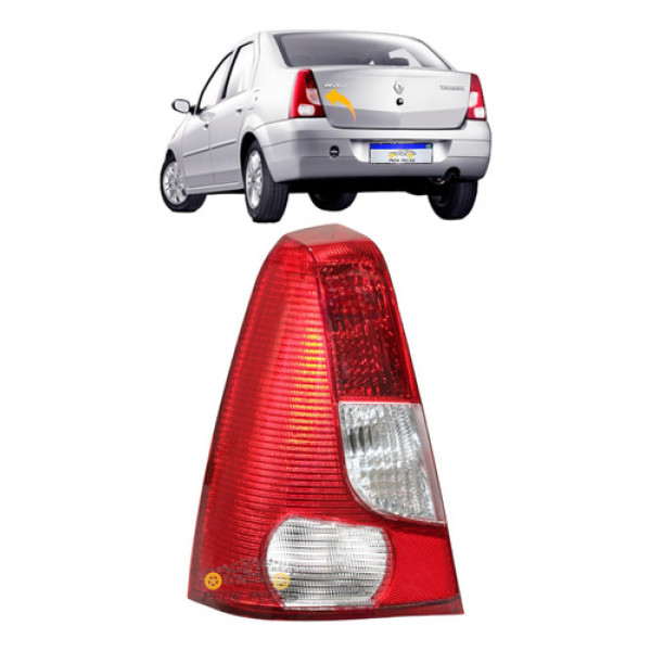 Lanterna Renault Logan 2007 2008 2009 2010 Le Esquerdo Vermelho