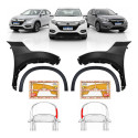 Par Paralama + Moldura Hrv 2015 A 2021 Lx Ex Exl Touring Preto