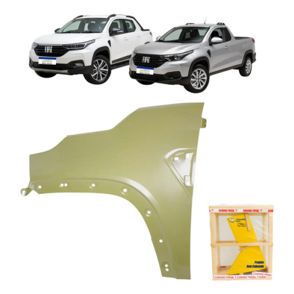 Paralama Fiat Strada Freedom 2020 2021 22 2023 2024 2025 Le