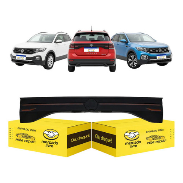 Lanterna Sinaleira Central Vw T-cross 2019 20 21 A 2024 Nova Ambos Lados Fumê
