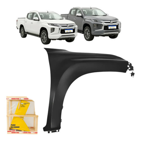Paralama Mitsubishi L200 2021 2022 2023 2024 2025 Novo Ld