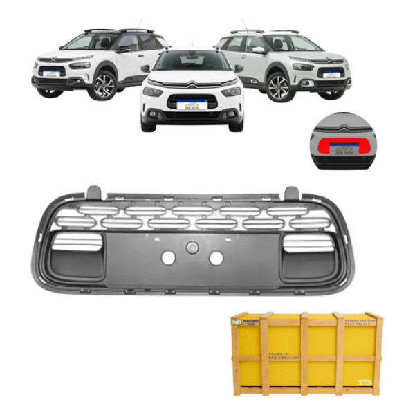 Grade Central C4 Cactus 2019 20 21 22 23 2024 Nova Preto Fosco