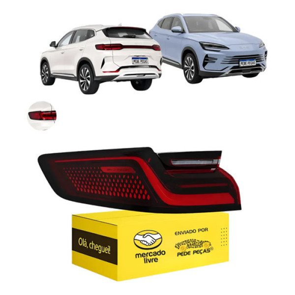 Lanterna Sinaleira Byd Song Plus Premium 2024 A 2027 Nova Le Esquerdo/motorista Vermelho