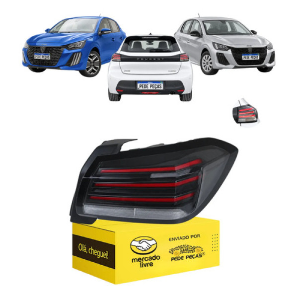 Lanterna Sinaleira Direita Peugeot 208 2025 2026 2027 C/led Direito/passageiro