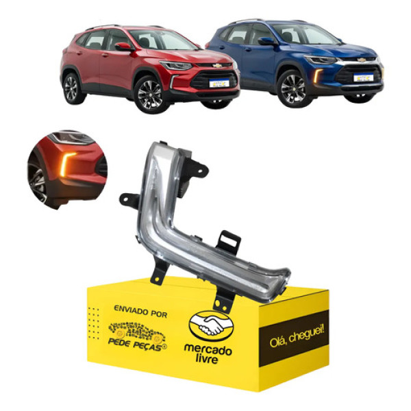 Pisca Dianteiro Parachoque Tracker 2020 2021 22 23 2024 Ld Amarelo