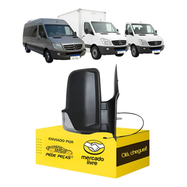 Retrovisor Sprinter 2012 2013 14 15 A 2019 Novo Elétrico Ld