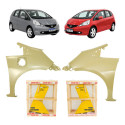 Par Paralama Honda Fit 2009 2010 A 2012 Dx Ex Lx Lxl Novo