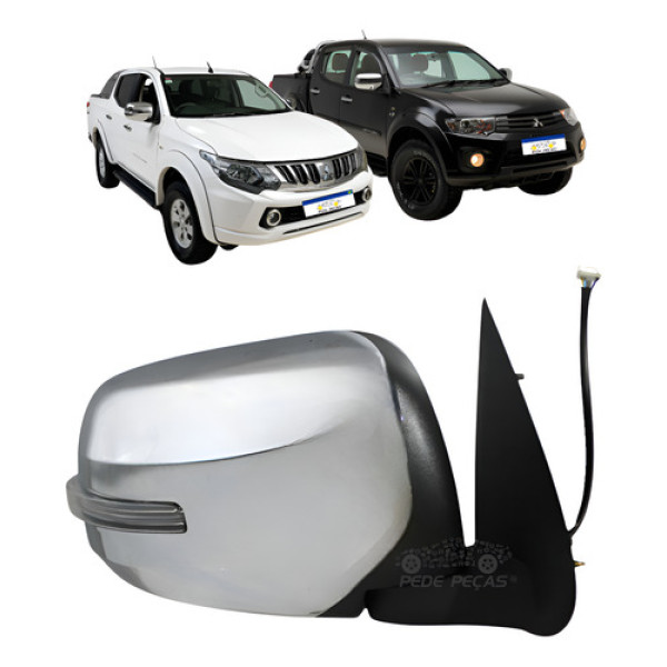 Retrovisor Direito Mitsubishi Triton 2017 A 2020 Retrátil Direito