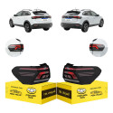 Par Lanterna Volkswagen Nivus 2020 21 22 A 2026 C/led Novas Ambos Lados Fume