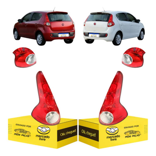 Par Lanterna Palio 2013 2014 2015 2016 2014 2018 2019 Novo Ambos Lados Vermelho