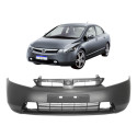 Parachoque Honda New Civic 2006 2007 2008 Com Ressalto Novo Preto