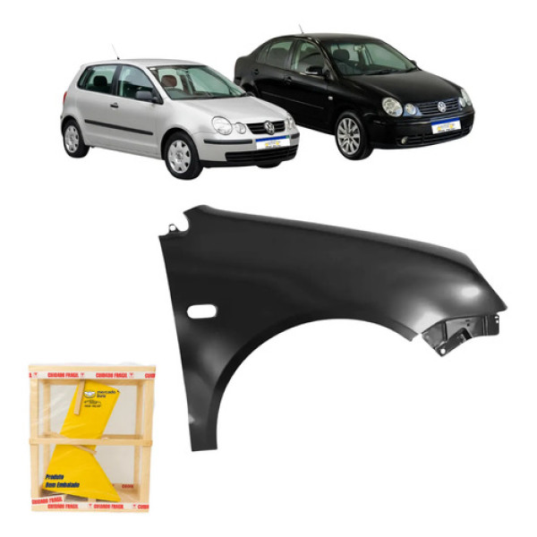 Paralama Vw Polo 2002 A 2006 03 04 05 Novo Le