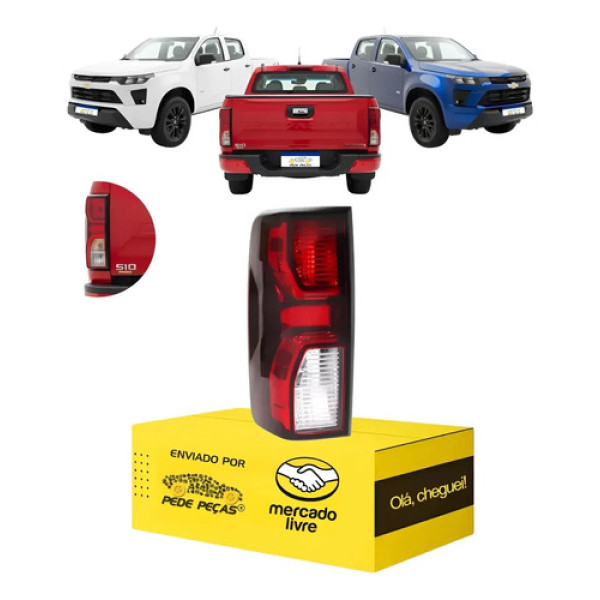 Lanterna Sinaleira Chevrolet S10 Wt 2025 2026 S/led Nova L.e Esquerdo/motorista Vermelho