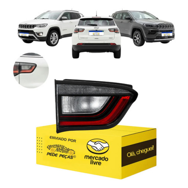 Sinaleira Traseira Tampa Jeep Compass 2022 A 2026 C/led Le Esquerdo/motorista