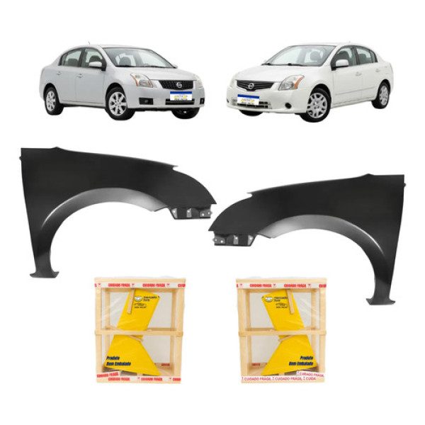 Par Paralama Nissan Sentra 2008 2009 2010 2011 A 2013