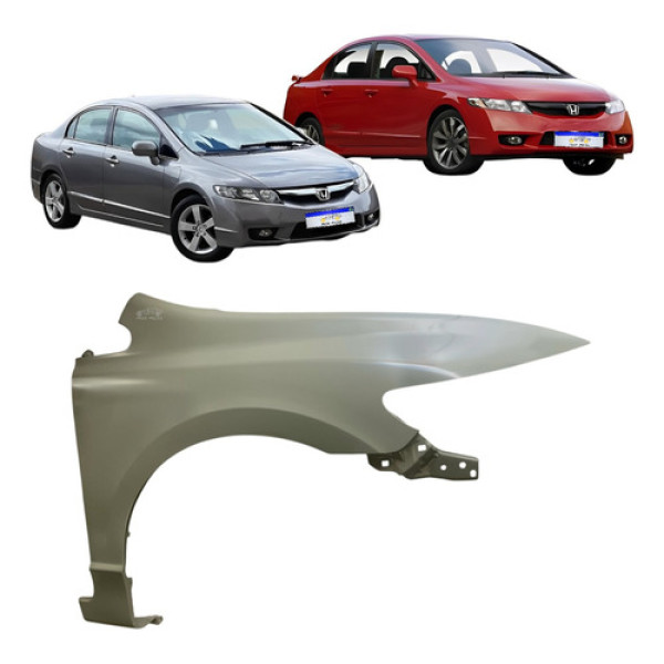 Paralama Honda New Civic 2006 2007 2008 A 2011 Sem Furo Ld