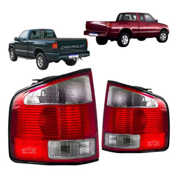 Par Lanterna S10 Std Dlx 1995 1996 1997 1998 1999 2000 Fume Ambos Lados Fumê