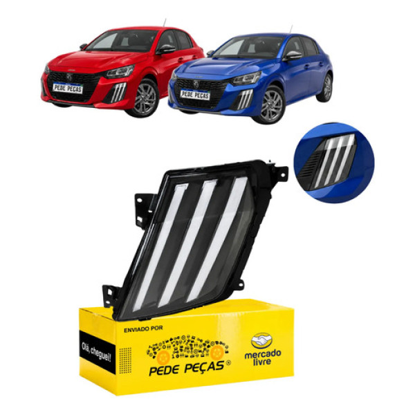 Daylight Auxiliar Peugeot 208 2025 2026 Led Le Cristal