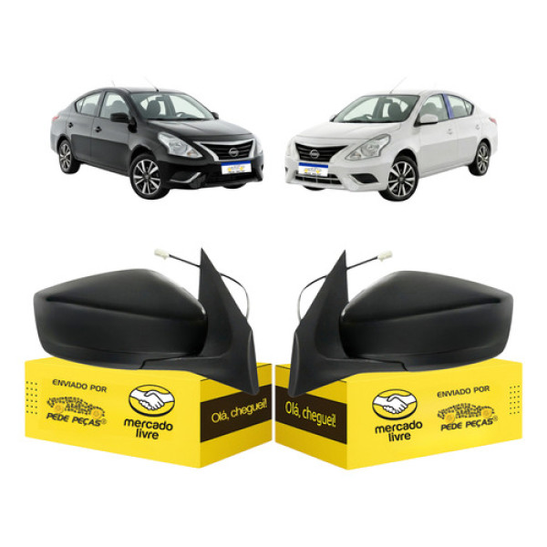 Retrovisor Nissan Versa 2016 2017 2018 2019 2020 2021 Par