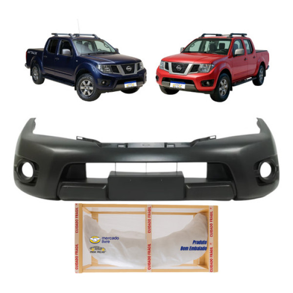 Parachoque Dianteiro Nissan Frontier 2013 2014 A 2016 Novo Preto