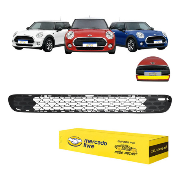 Grade Inferior Mini Cooper 1.5 Turbo 2014 15 16 17 18 A 2021 Preto Fosco