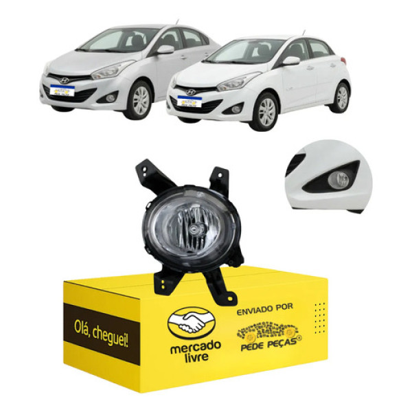 Farol Milha Auxiliar Cibie Hb20 Sedan 2013 2014 2015 L.e Cromado