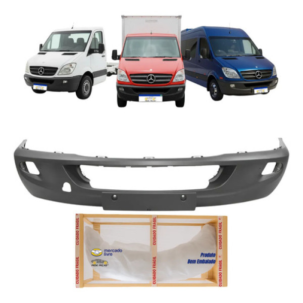 Parachoque Dianteiro Mercedes Sprinter 2012 13 14 2015 2016 Preto