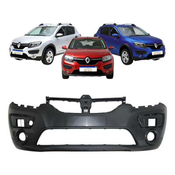 Parachoque Sandero Stepway 2014 2015 2015 16 17 18 2019 Novo Preto
